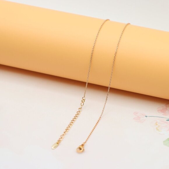 -"Minimalist Rose Gold Cloud Pendant Necklace, Adjustable Chain, XPNL0193 - Picture 10 of 13